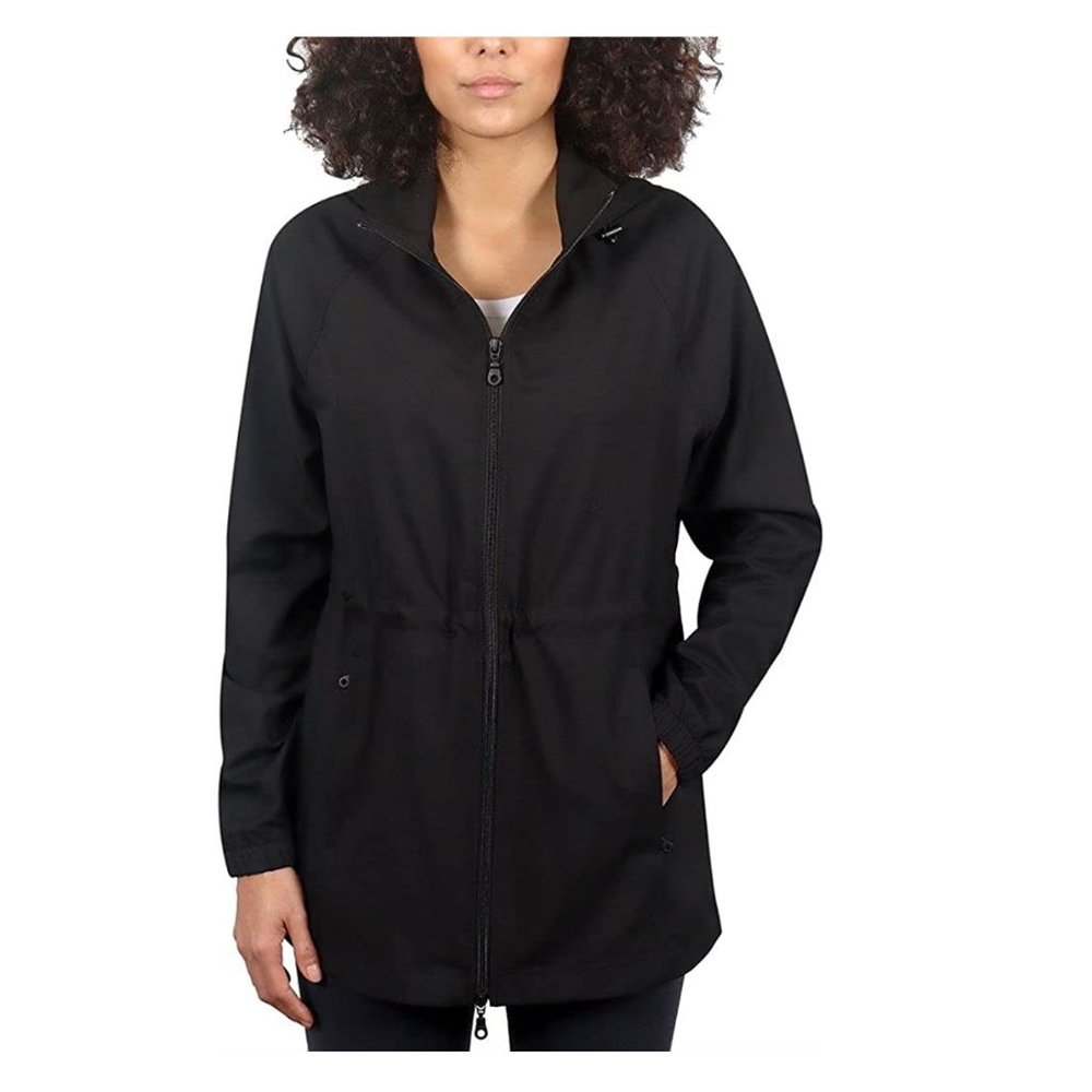 NWT Kirkland Signature Women's Water Wind Resistant Hooded Jacket L $60 3C424